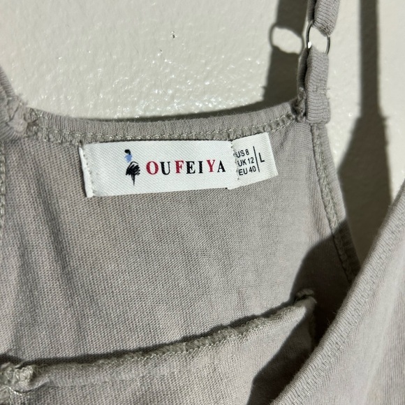 Amazon Oufeiya Stylish Gray Jumpsuit - Picture 2 of 5